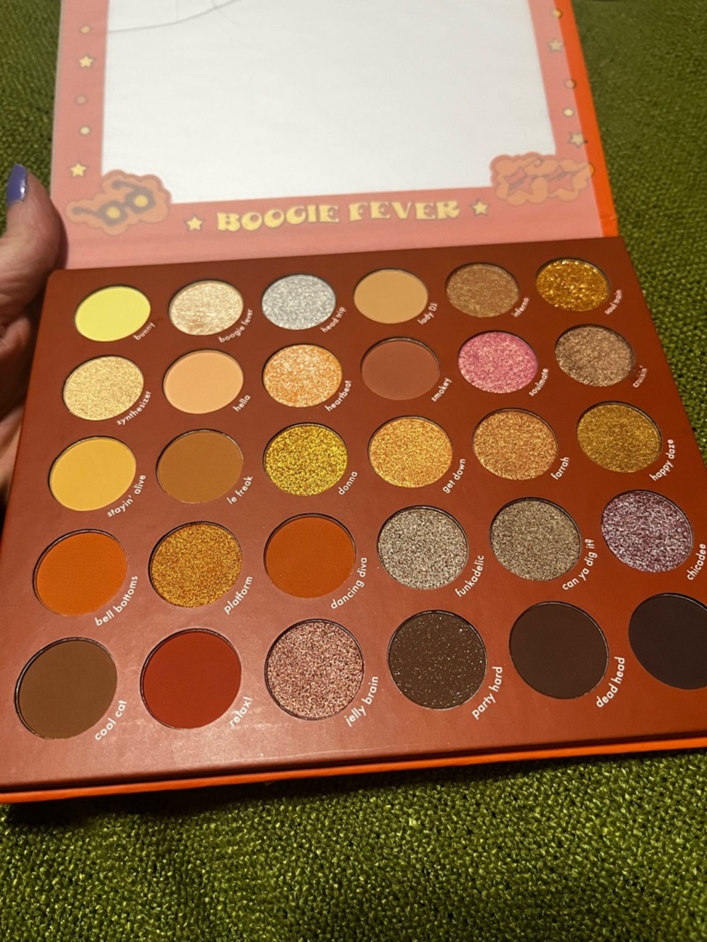 Warm Tones Eyeshadow Palette - Gold, Orange, Brown